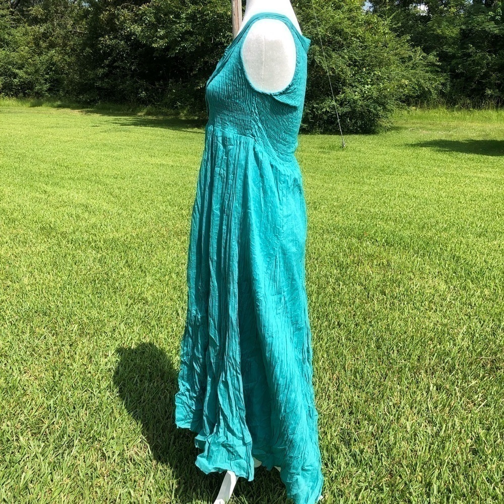 Soft Surroundings teal dress size PXS EUC - Picture 3 of 7